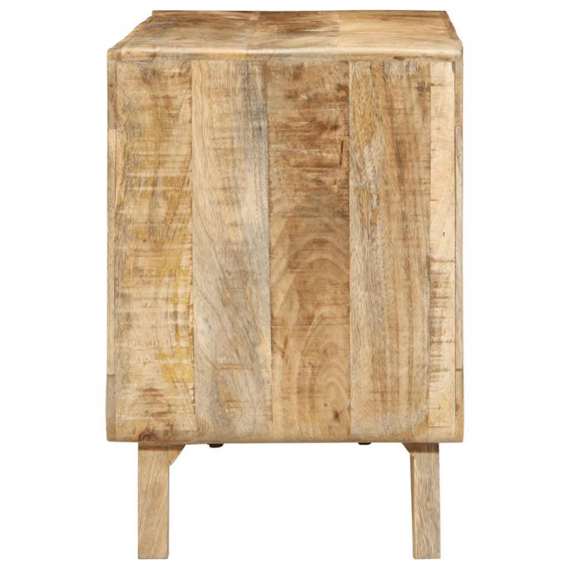 Szafka RTV 105x46x32 cm Drewno lite Surowe Mango