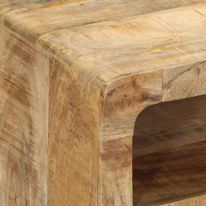 Szafka RTV 105x46x32 cm Drewno lite Surowe Mango