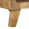Szafka RTV 105x46x32 cm Drewno lite Surowe Mango