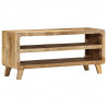 Szafka RTV 105x46x32 cm Drewno lite Surowe Mango