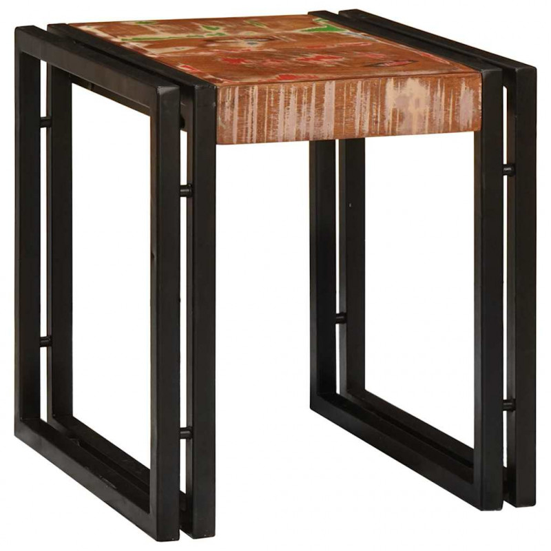 Stolik Nesting 3 pcs Lite drewno odzyskane i metal