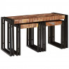 Stolik Nesting 3 pcs Lite drewno odzyskane i metal