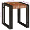 Stolik Nesting 3 pcs Lite drewno odzyskane i metal