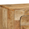 Szafka ścienna pod TV 100x32x25 cm Drewno lite, surowe, mango