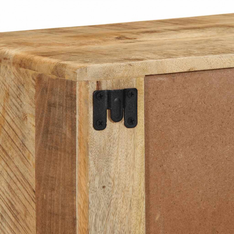 Szafka ścienna pod TV 100x32x25 cm Drewno lite, surowe, mango