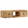 Szafka ścienna pod TV 100x32x25 cm Drewno lite, surowe, mango