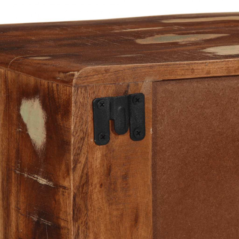 Szafka ścienna pod TV 100x32x25 cm lite drewno odzyskane