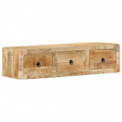 Szafka ścienna pod TV 100x32x25 cm Drewno lite, surowe, mango