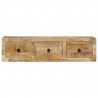 Szafka ścienna pod TV 100x32x25 cm Drewno lite, surowe, mango
