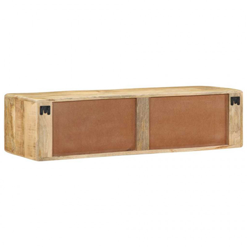 Szafka ścienna pod TV 100x32x25 cm Drewno lite, surowe, mango