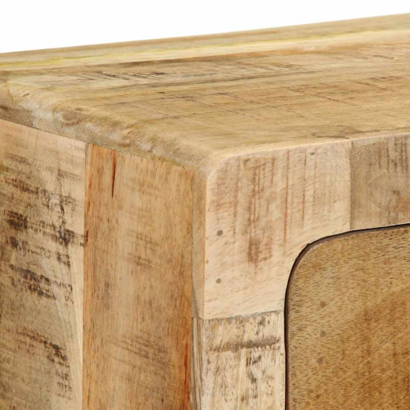 Szafka ścienna pod TV 100x32x25 cm Drewno lite, surowe, mango