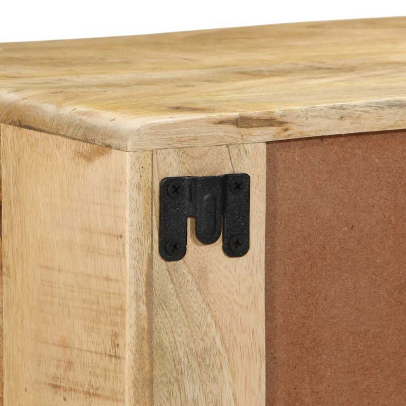 Szafka ścienna pod TV 100x32x25 cm Drewno lite, surowe, mango
