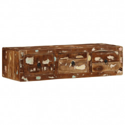 Szafka ścienna pod TV 100x32x25 cm lite drewno odzyskane