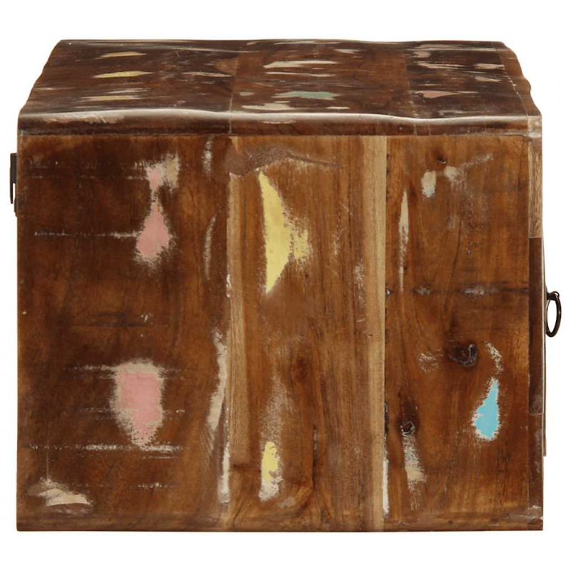 Szafka ścienna pod TV 100x32x25 cm lite drewno odzyskane