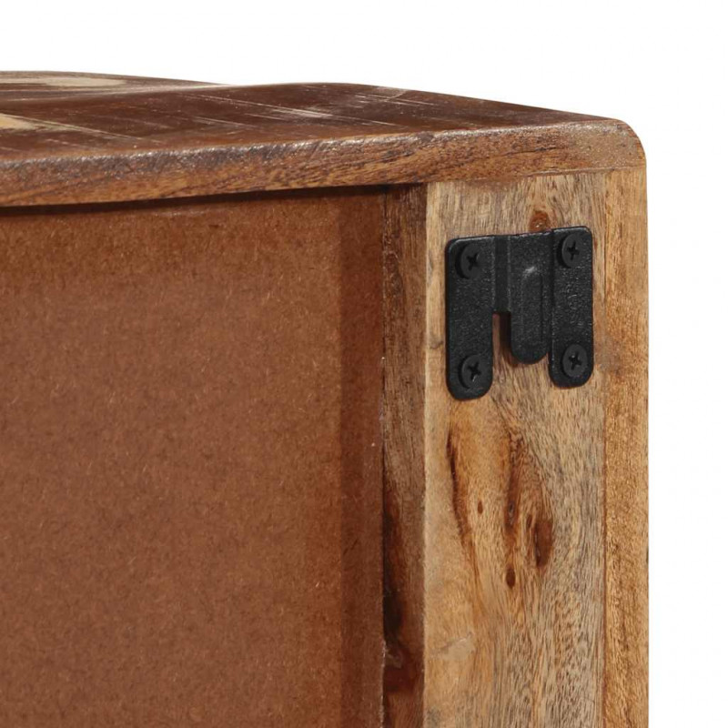 Szafka ścienna pod TV 100x32x25 cm lite drewno odzyskane
