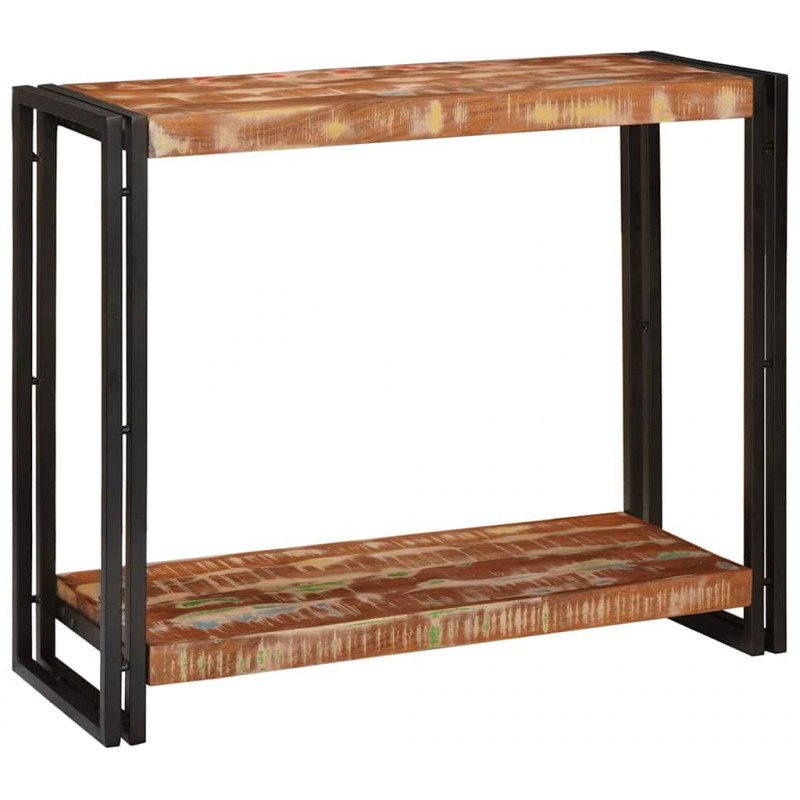 Konsola Wielokolorowe 90 x 33 x 75 cm Lite Drewno Recyklingowe