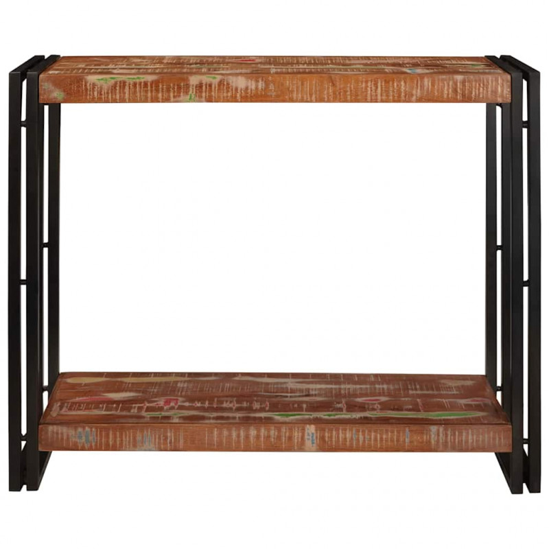 Konsola Wielokolorowe 90 x 33 x 75 cm Lite Drewno Recyklingowe