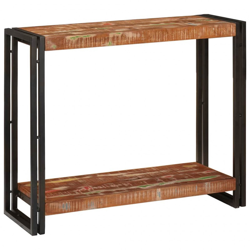 Konsola Wielokolorowe 90 x 33 x 75 cm Lite Drewno Recyklingowe