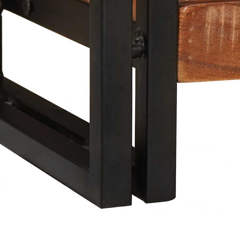 Konsola Wielokolorowe 90 x 33 x 75 cm Lite Drewno Recyklingowe