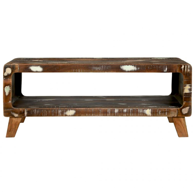 Stolik kawowy 90 x 50 x 35 cm Lite Drewno Recyklingowe
