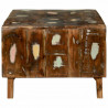 Stolik kawowy 90 x 50 x 35 cm Lite Drewno Recyklingowe