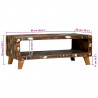 Stolik kawowy 90 x 50 x 35 cm Lite Drewno Recyklingowe