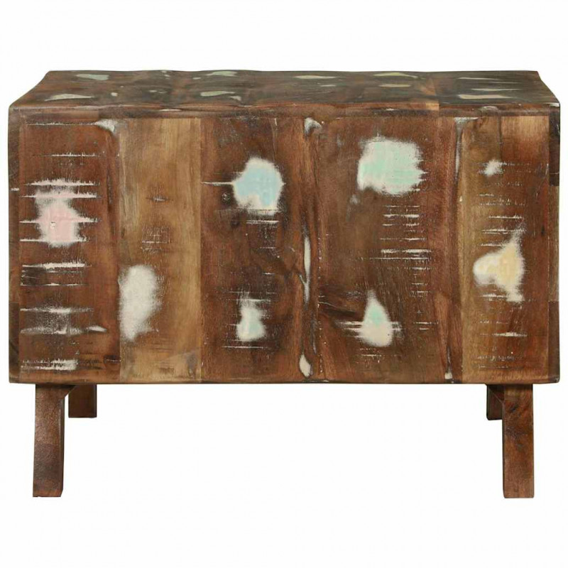 Stolik kawowy 50 x 50 x 35 cm Lite Drewno Recyklingowe