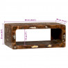 Szafka pod telewizor 60 x 30 x 25 cm Lite drewno z odzysku