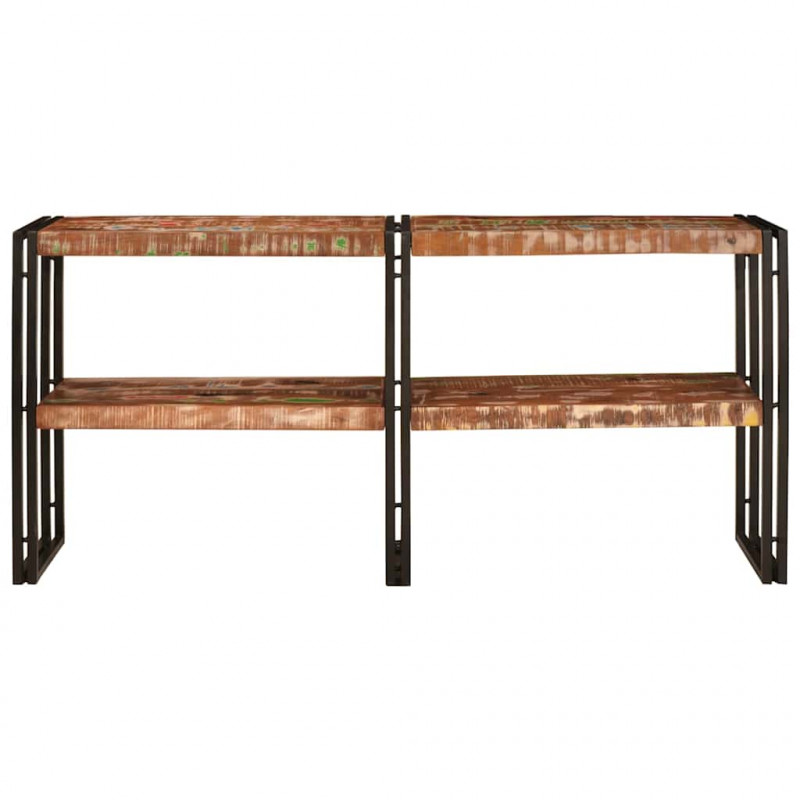 Konsola Wielokolorowe 160 x 33 x 75 cm Lite Drewno Recyklingowe