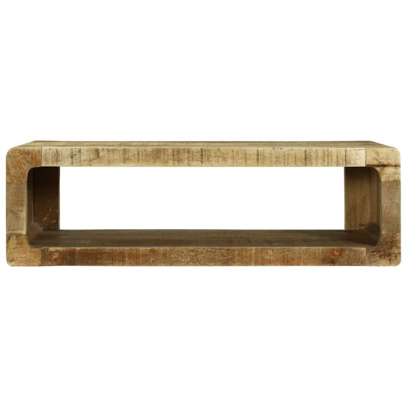 Szafka pod telewizor Brązowy 80 x 30 x 25 cm Lite drewno mango