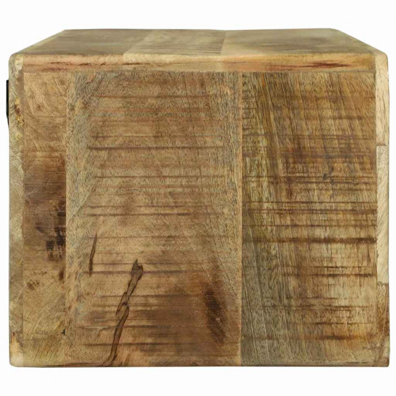 Szafka pod telewizor Brązowy 80 x 30 x 25 cm Lite drewno mango