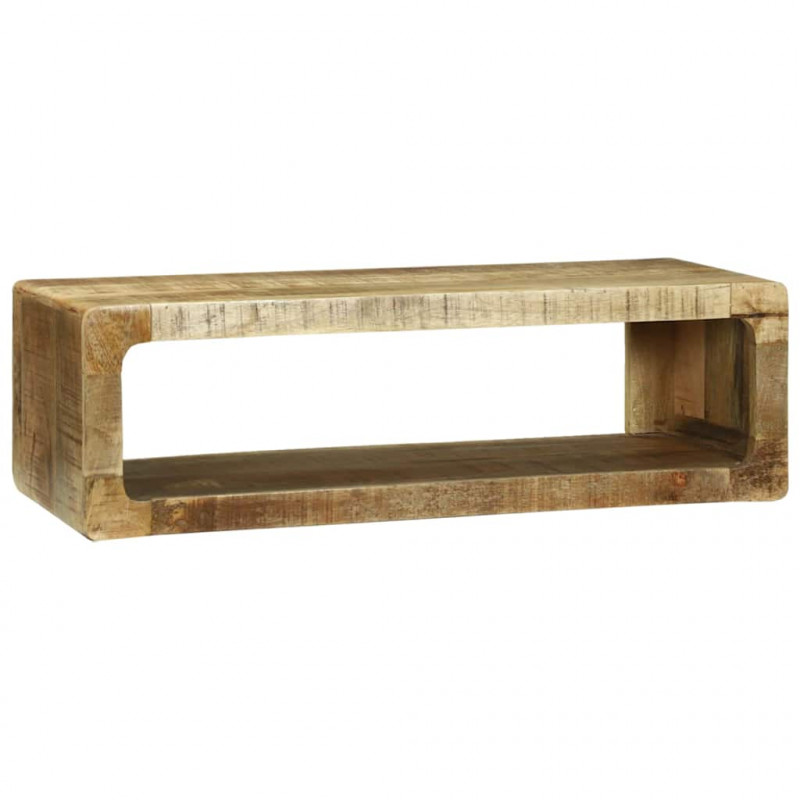 Szafka pod telewizor Brązowy 80 x 30 x 25 cm Lite drewno mango
