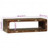 Szafka pod telewizor 80 x 30 x 25 cm Lite drewno z odzysku