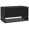 Pudełko na poduszki ogrodowe czarne 100x55x55,5 cm polirattan