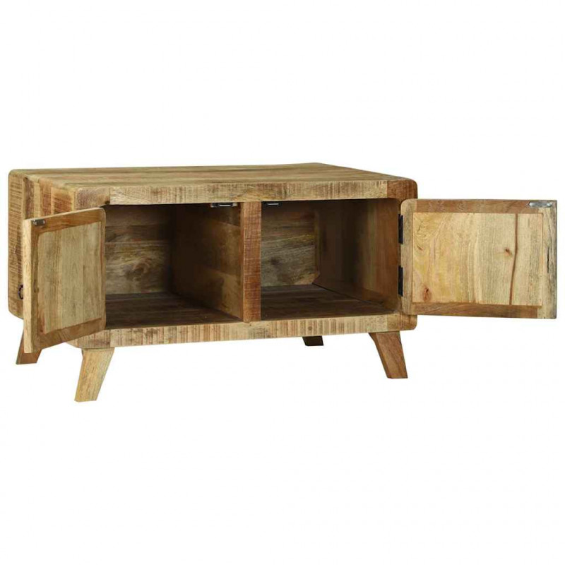 Stolik kawowy Brązowy 80 x 54 x 45 cm Drewno z mango