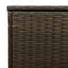Skrzynka na poduszki ogrodowe Brązowa 100x55x55,5 cm Polirattan