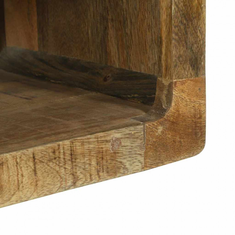 Zestaw szafek RTV z półką 3 pcs Brązowy Lite drewno mango