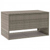 Skrzynka na poduszki ogrodowe Szara 100x55x55,5 cm Polirattan