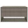 Skrzynka na poduszki ogrodowe Szara 100x55x55,5 cm Polirattan