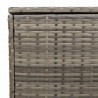 Skrzynka na poduszki ogrodowe Szara 100x55x55,5 cm Polirattan