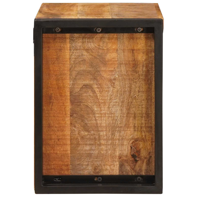 Regał na wino Brązowy 100 x 45 x 33 cm Lite Surowe Drewno Mango