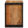 Regał na wino Brązowy 100 x 45 x 33 cm Lite Surowe Drewno Mango