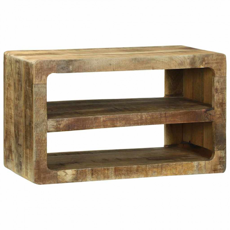 Szafka pod telewizor Brązowy 60 x 32 x 36 cm Lite drewno mango