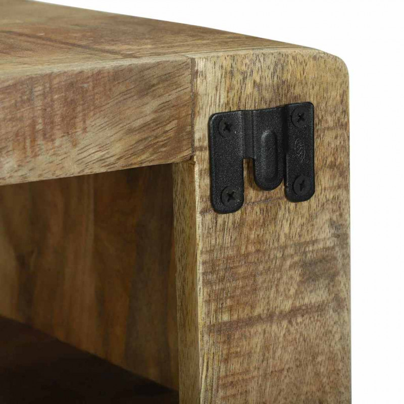 Szafka pod telewizor Brązowy 60 x 32 x 36 cm Lite drewno mango