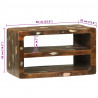 Szafka pod telewizor 60 x 32 x 36 cm Lite drewno z odzysku