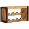 Regał na wino Brązowy 100 x 45 x 33 cm Lite Surowe Drewno Mango