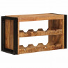 Regał na wino Brązowy 100 x 45 x 33 cm Lite Surowe Drewno Mango