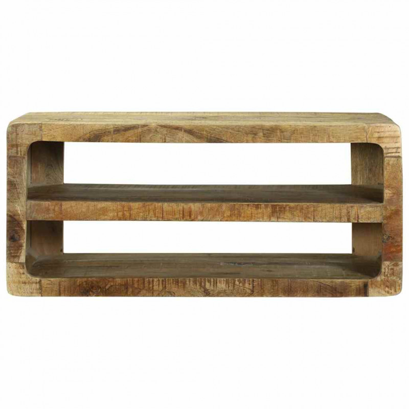 Szafka pod telewizor Brązowy 80 x 32 x 36 cm Lite drewno mango