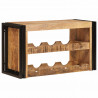 Regał na wino Brązowy 100 x 45 x 33 cm Lite Surowe Drewno Mango