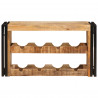 Regał na wino Brązowy 100 x 45 x 33 cm Lite Surowe Drewno Mango